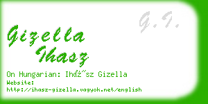 gizella ihasz business card